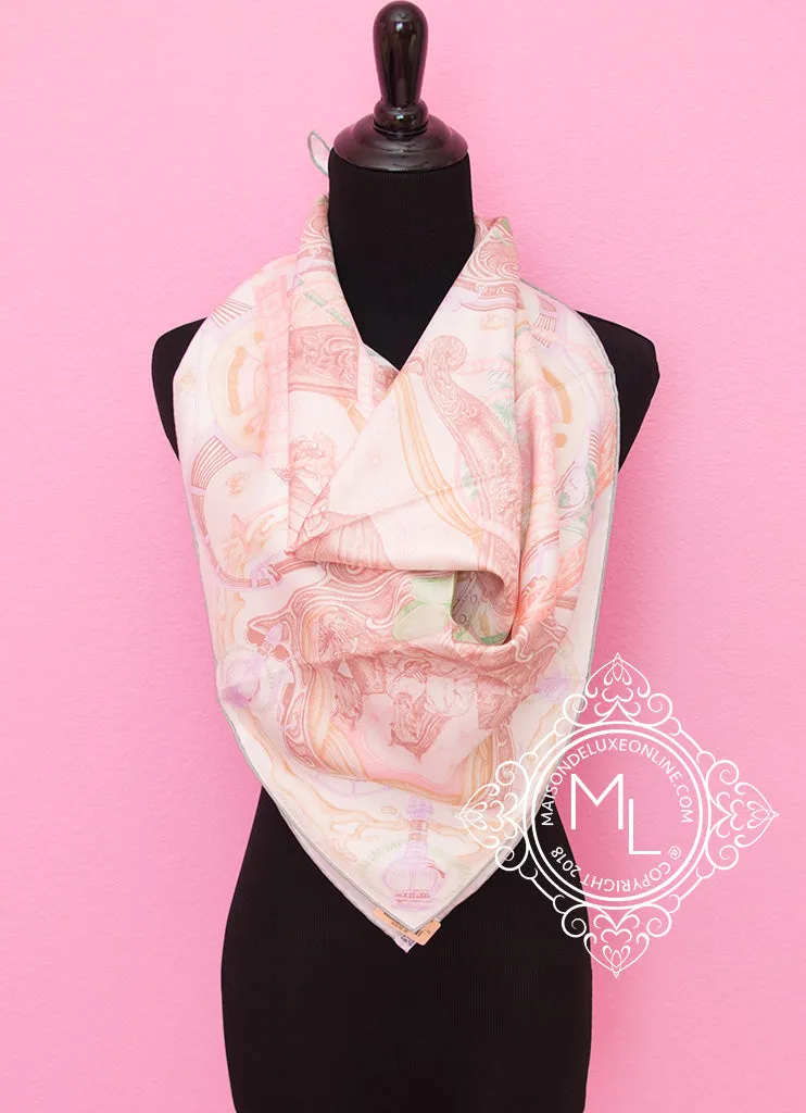 Hermes Pink Twill Silk 90 cm The Horsawards Scarf