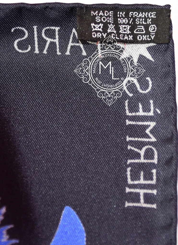 Hermes Twill Silk 90 cm Zebra Pegasus Scarf