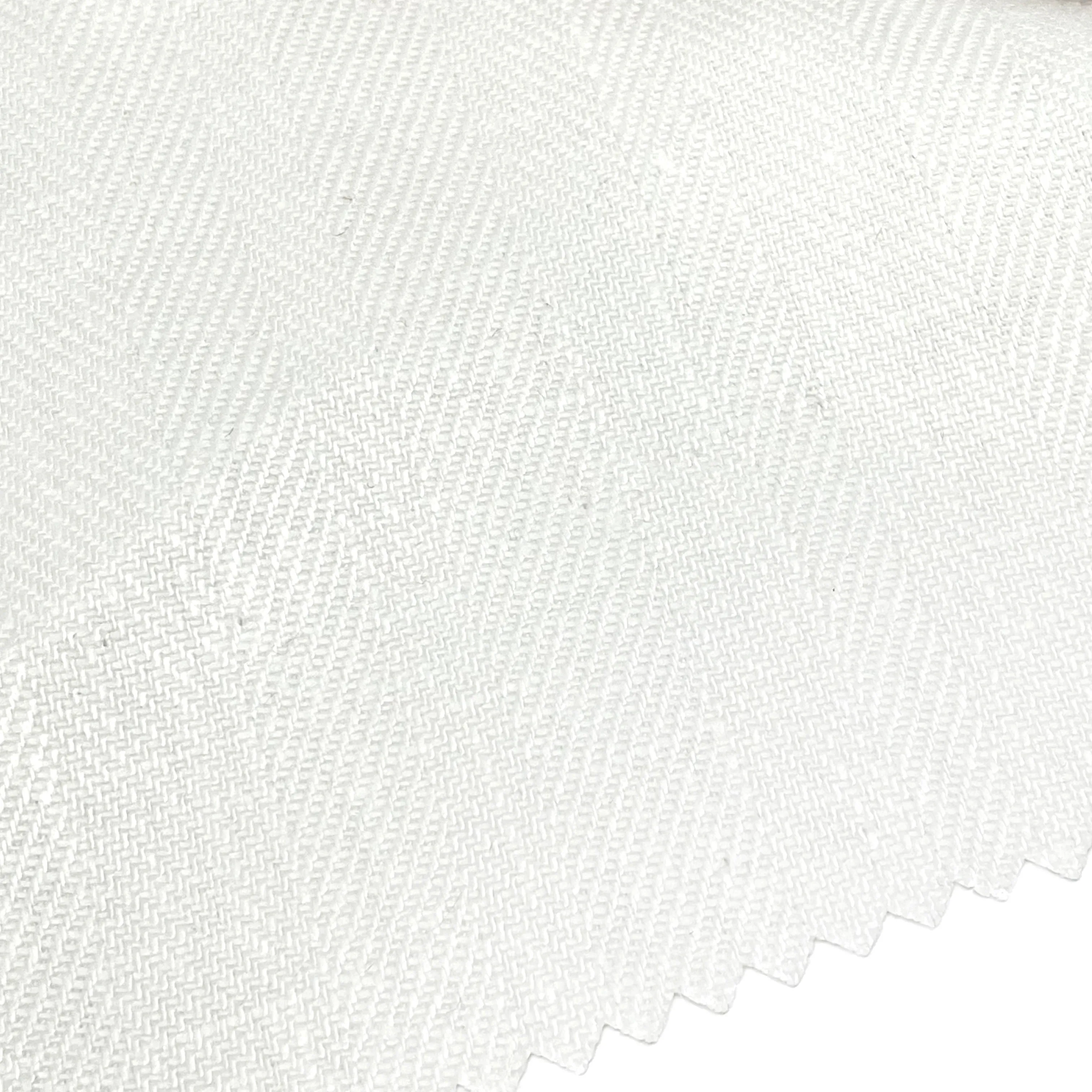 Herringbone 100% Natural Linen Fabric By The Yard/CL1047