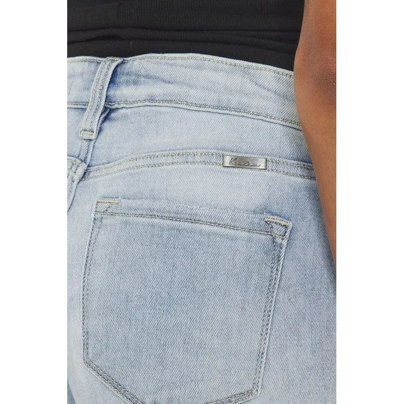 High rise denim shorts jeans