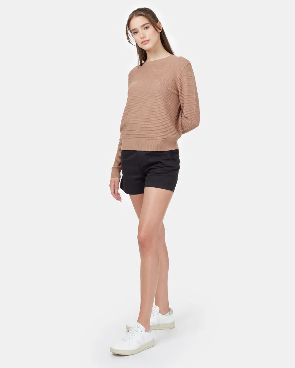 Highline Cotton Rib Crew Sweater