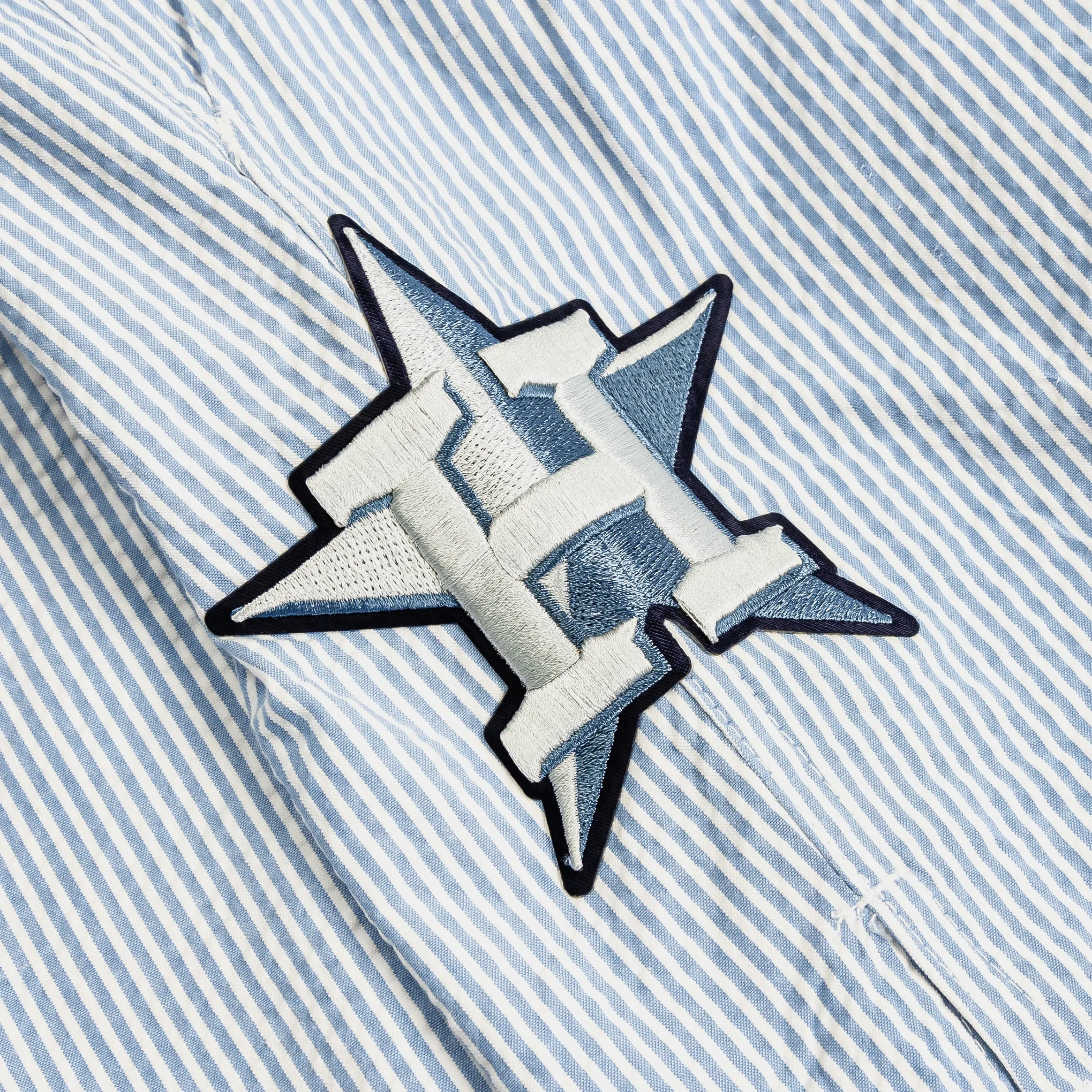 Houston Astros Country Club Seersucker Mens Shorts (Blue/White)