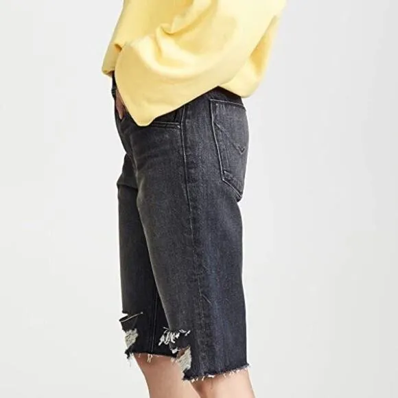Hudson Sloane Long Cut-Off Distressed Shorts NWT