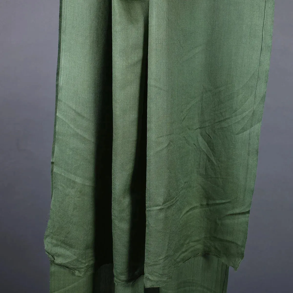 Hunter Green GI Certified Handwoven Pashmina Stole