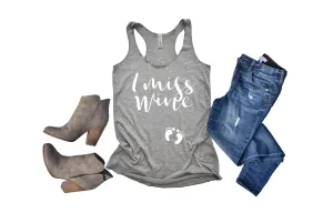 I Miss Wine Womens Racerback Tank Shirt