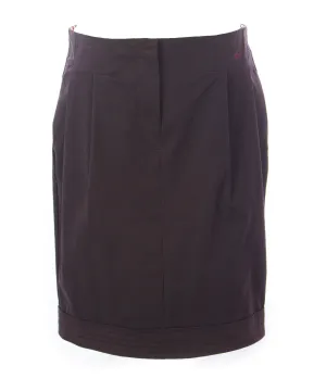 I'M ISOLA MARRAS Women's Dark Purple Cotton Skirt 320045 Size 29 $181 NEW