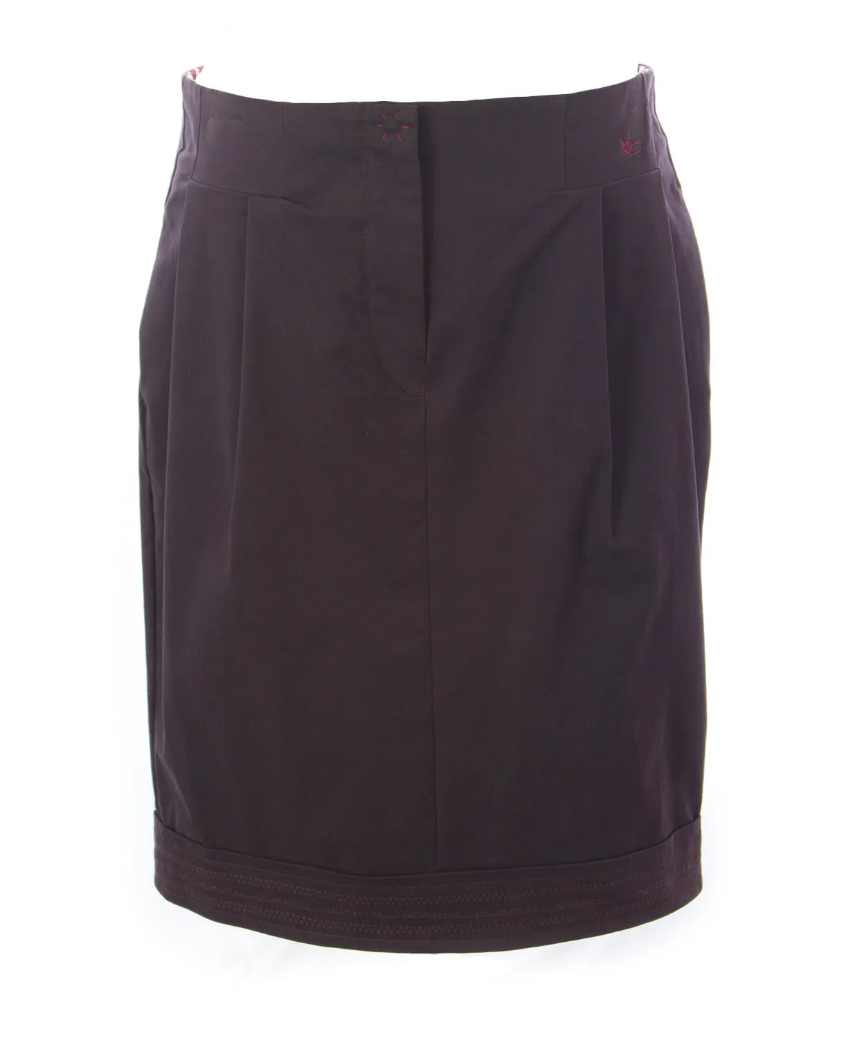 I'M ISOLA MARRAS Women's Dark Purple Cotton Skirt 320045 Size 29 $181 NEW