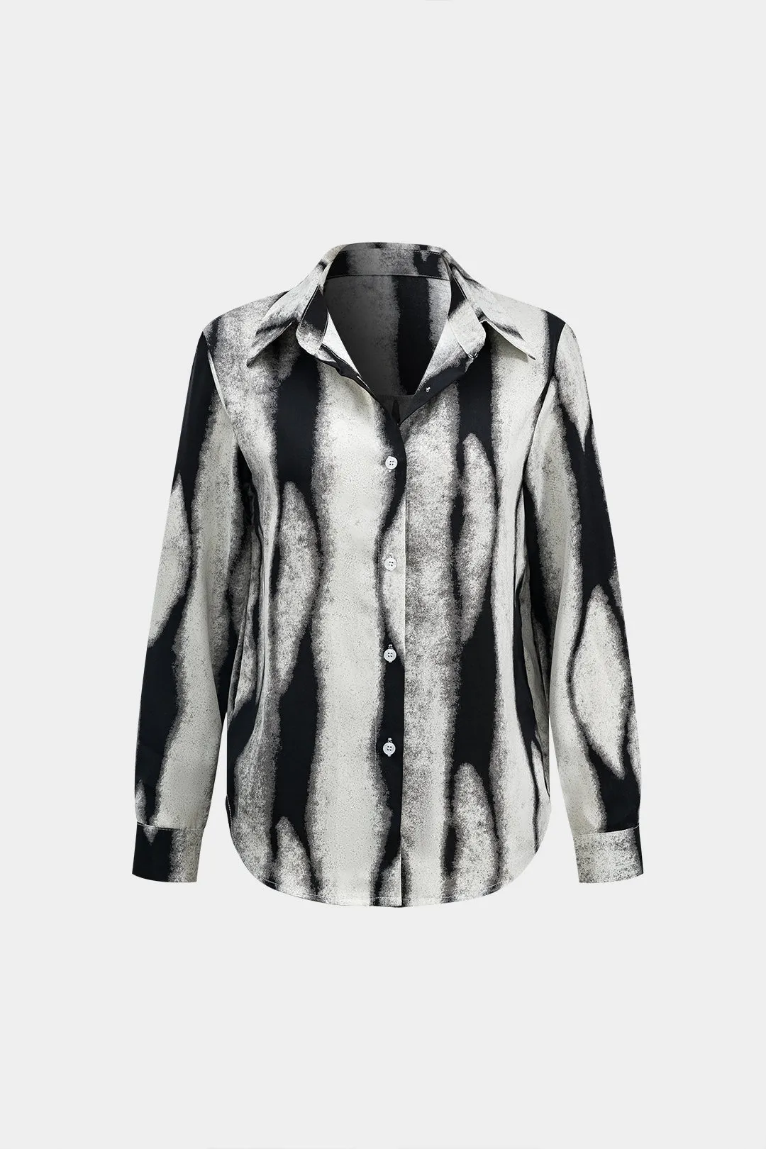 Imara - Bold Contrast Print Woman's Long Sleeve Shirt