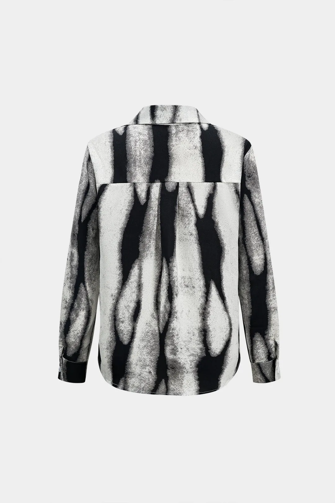Imara - Bold Contrast Print Woman's Long Sleeve Shirt
