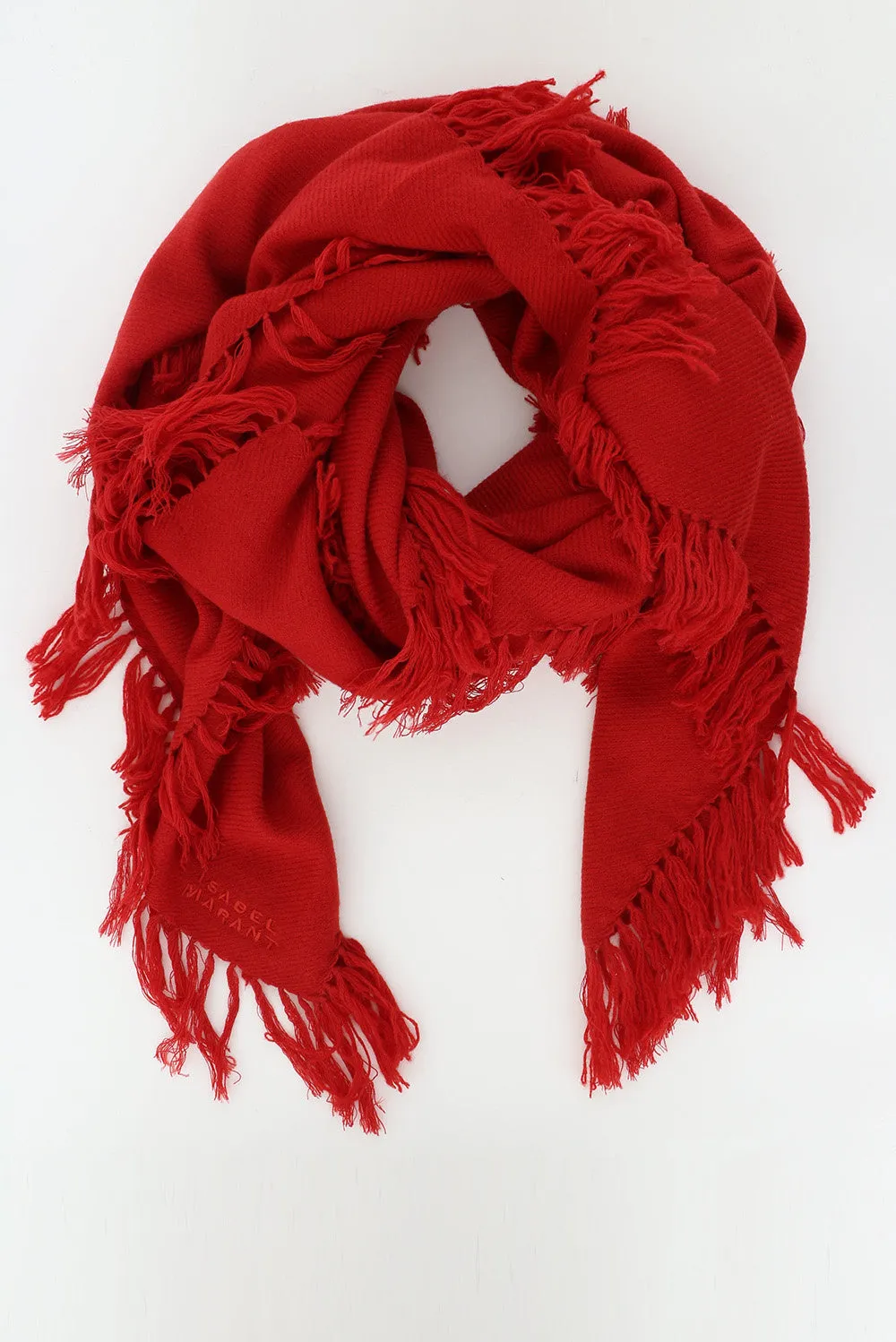 Isabel Marant shawl Zila EC080XFA-B4C05A red