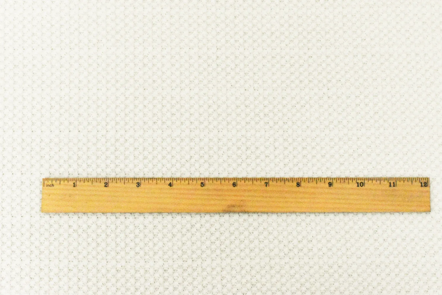 Ivory Solid Stretch Poly Blend Thermal Waffle Knit Fabric