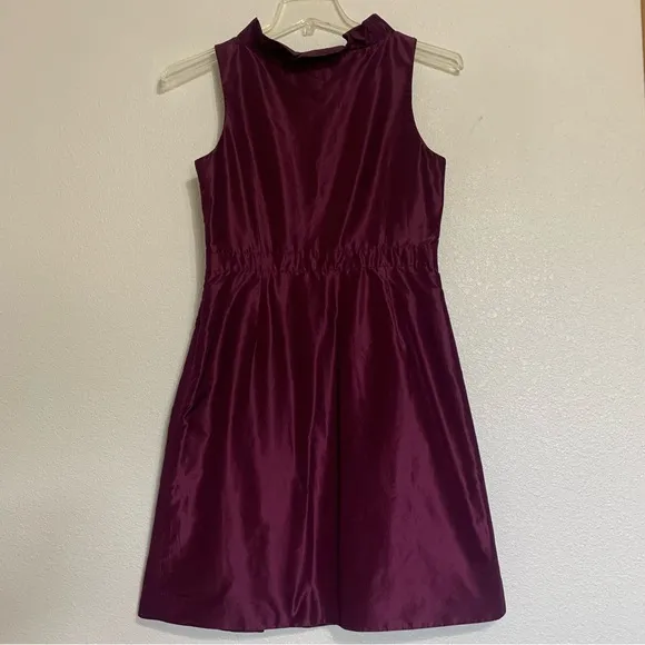 J. Crew Blakely Sleeveless Silk Taffeta Dress