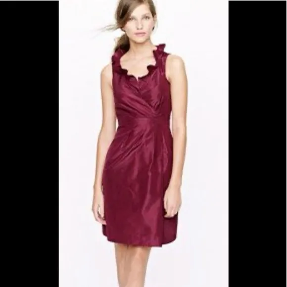 J. Crew Blakely Sleeveless Silk Taffeta Dress