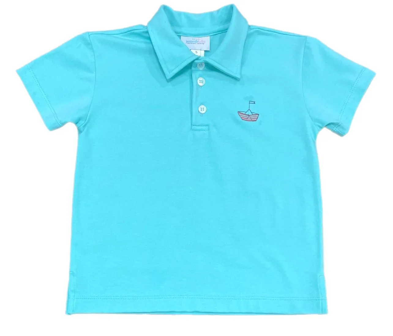 James & Lottie - Conrad Shorts Boats & Birds/Aqua Polo