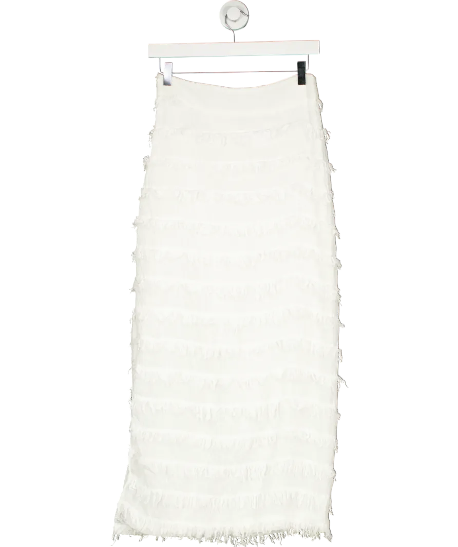 Jan & Nova White Long Skirt UK S