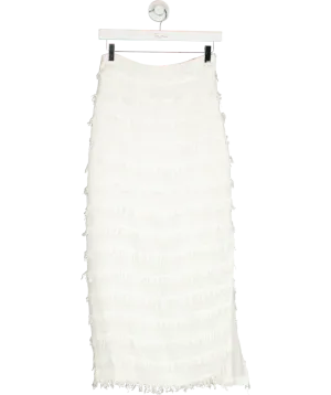 Jan & Nova White Long Skirt UK S