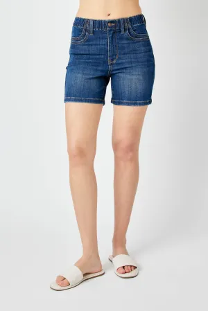 Judy Blue Elastic Waist Short | Curvy Sizes Available!