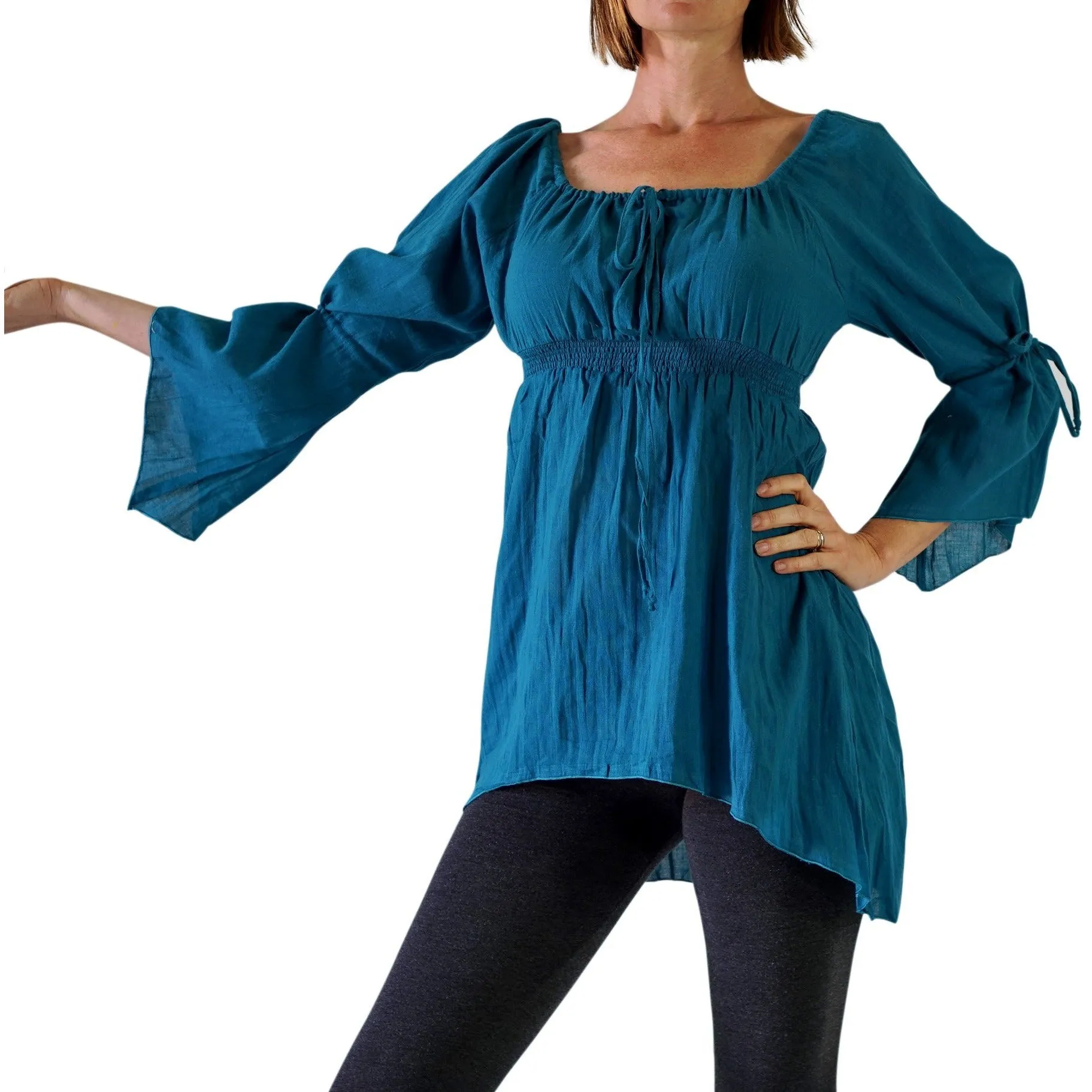 'Juliet' Pirate Chemise - Teal