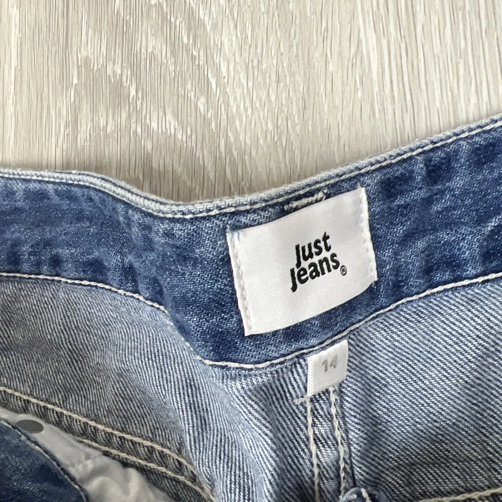 Just Jeans Womens Ex-BoyFriend Relaxed Denim Shorts Size 14