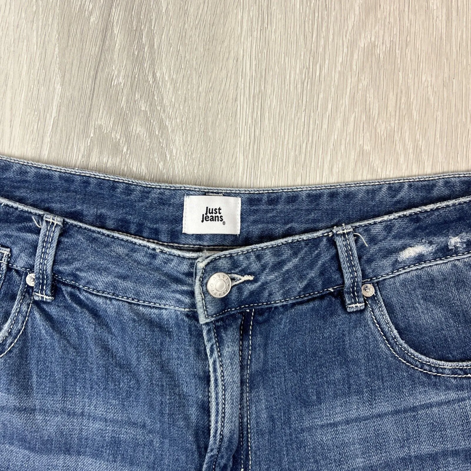 Just Jeans Womens Ex-BoyFriend Relaxed Denim Shorts Size 14