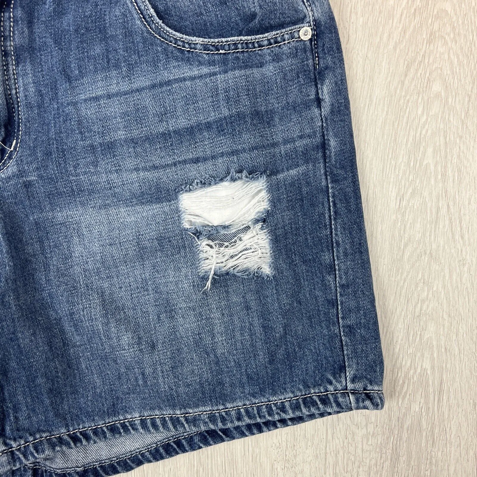 Just Jeans Womens Ex-BoyFriend Relaxed Denim Shorts Size 14