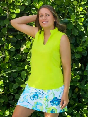 Kassie Trimmed A-Line Skort Blooms