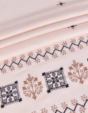 KHAS STORES - Embroidered Shawl-10 Beige