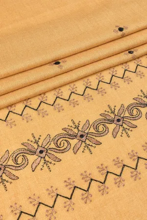 KHAS STORES - Embroidered Shawl-3 Coral