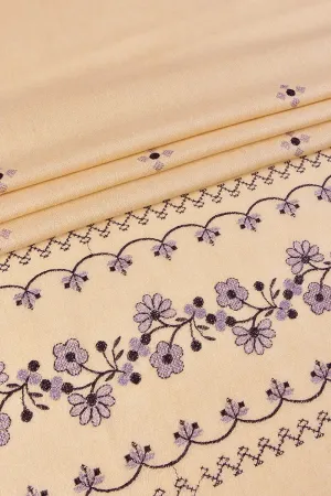 KHAS STORES - Embroidered Shawl-5 Beige