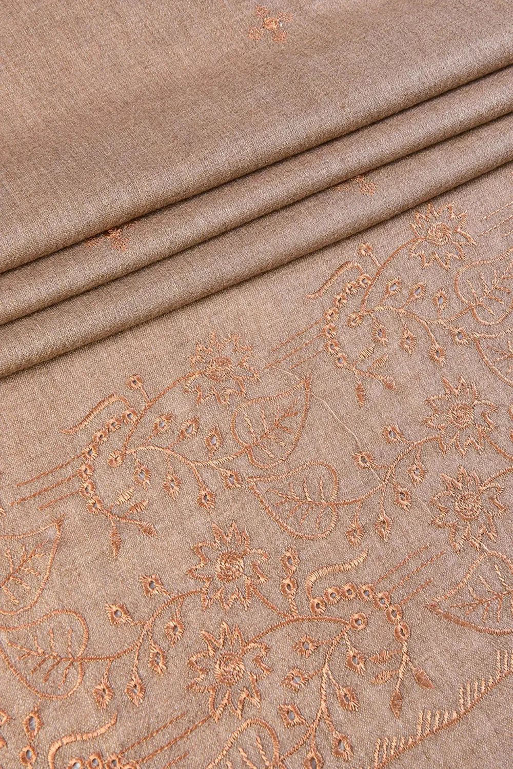 KHAS STORES - Embroidered Shawl-6 Beige