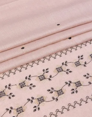 KHAS STORES - Embroidered Shawl-9 L-Pink