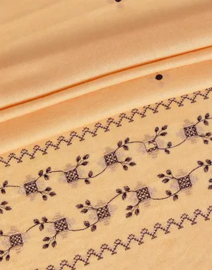 KHAS STORES - Embroidered Shawl-9 Mustard