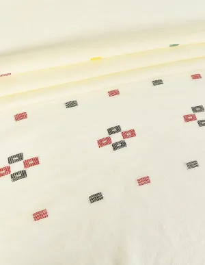 KHAS STORES - Khaddi Embroidered Shawl-2 Off White