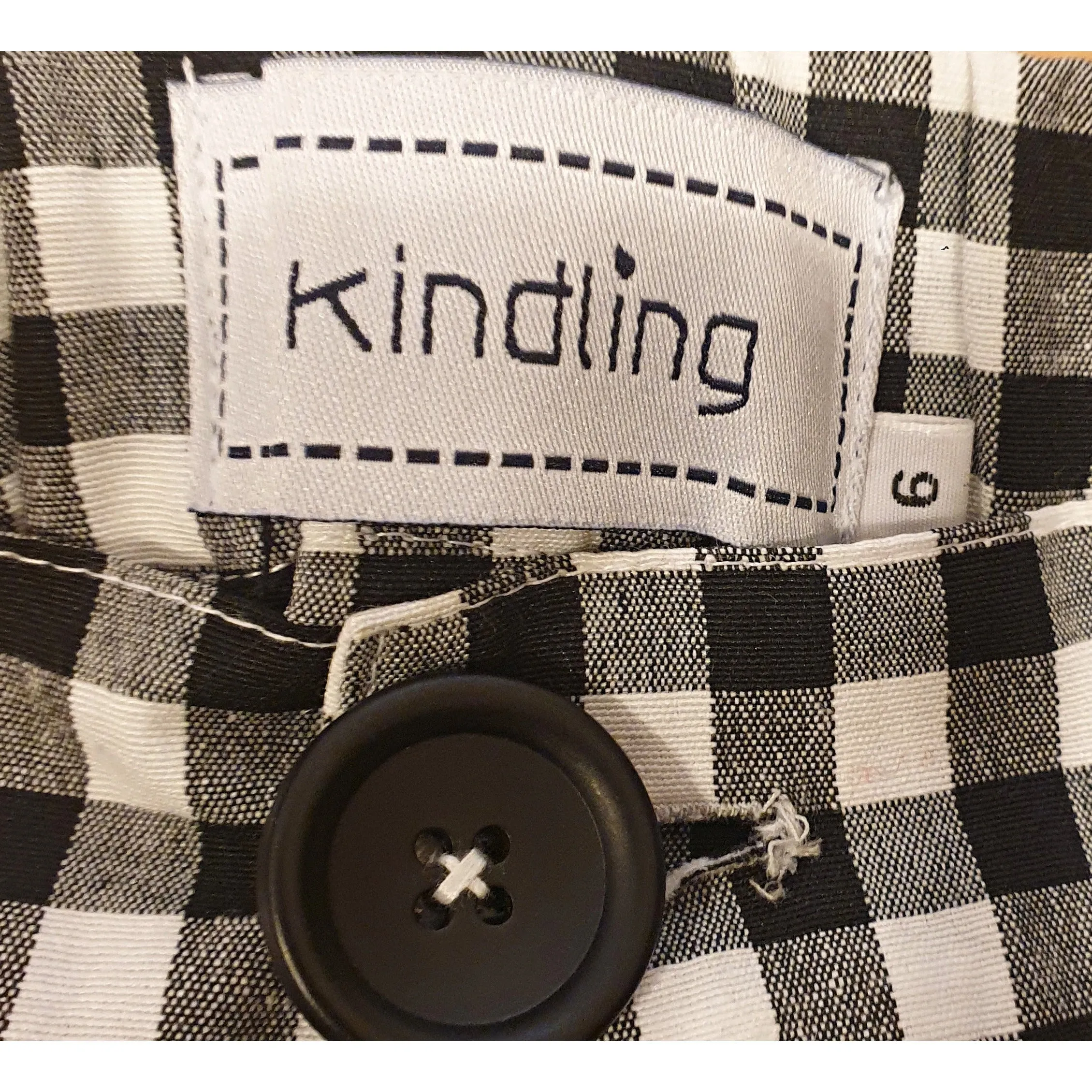 Kindling black and white gingham pencil skirt size 6 (fits sizes 6-8)