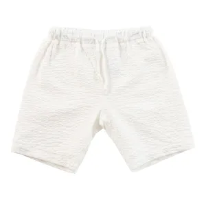 Kipp White Seersucker Shorts