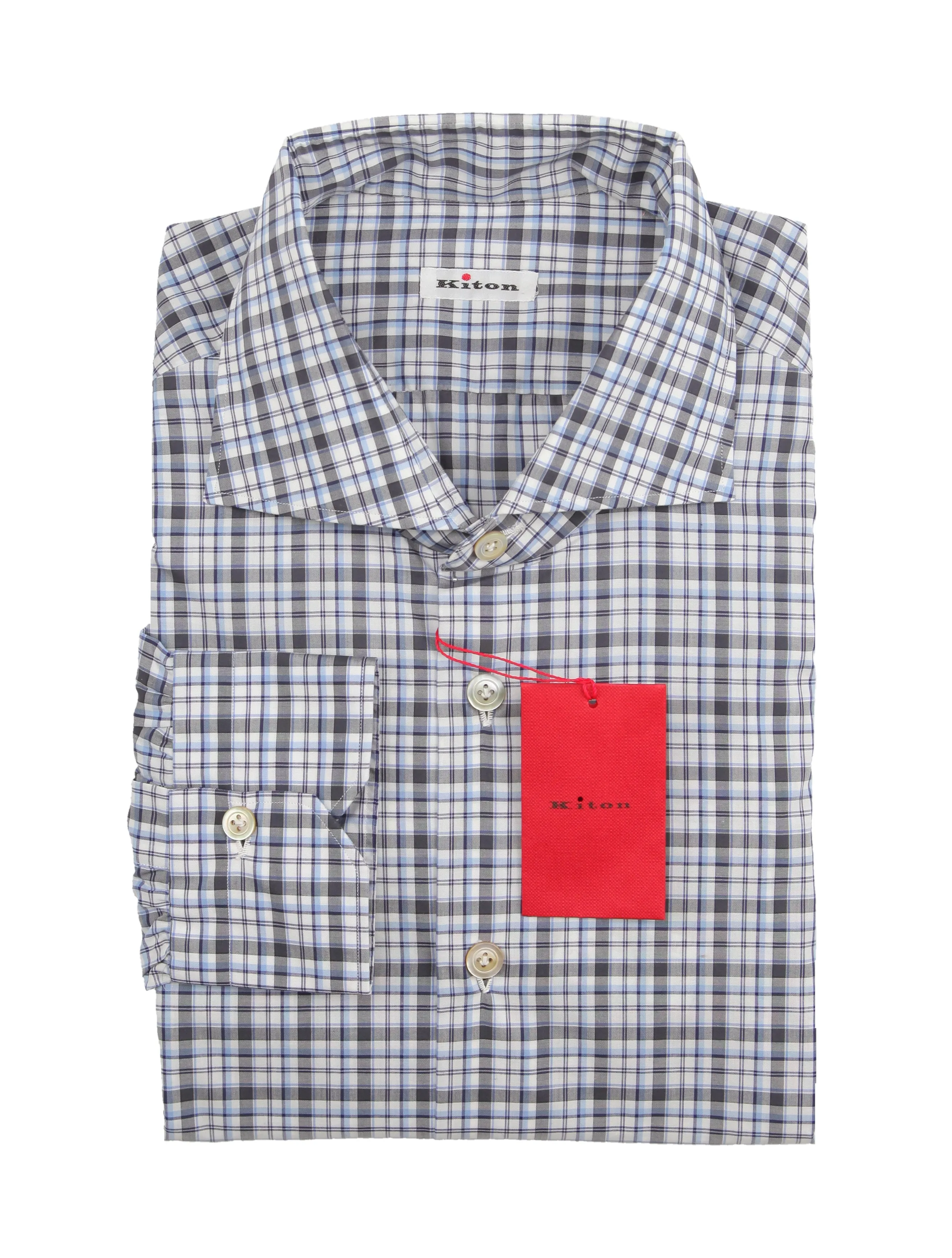 Kiton Dark Blue Shirt - Slim