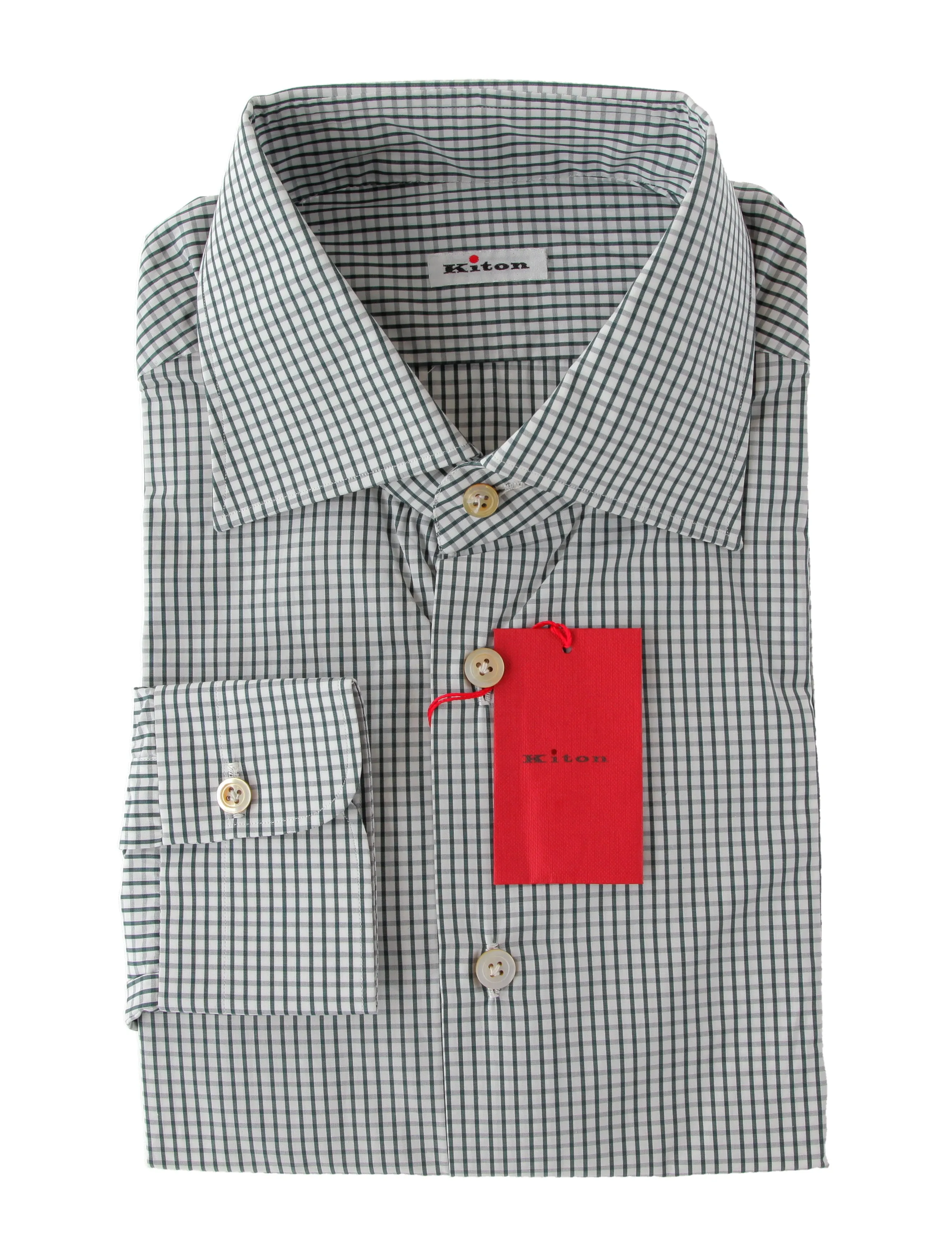 Kiton Green Shirt - Slim