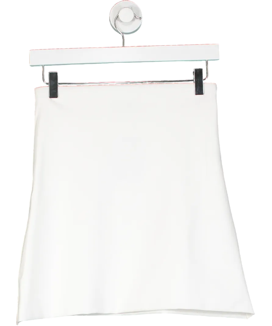 Klayd White Stretch Mini Skirt UK S