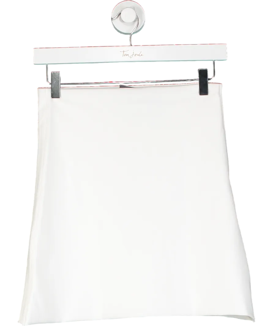 Klayd White Stretch Mini Skirt UK S