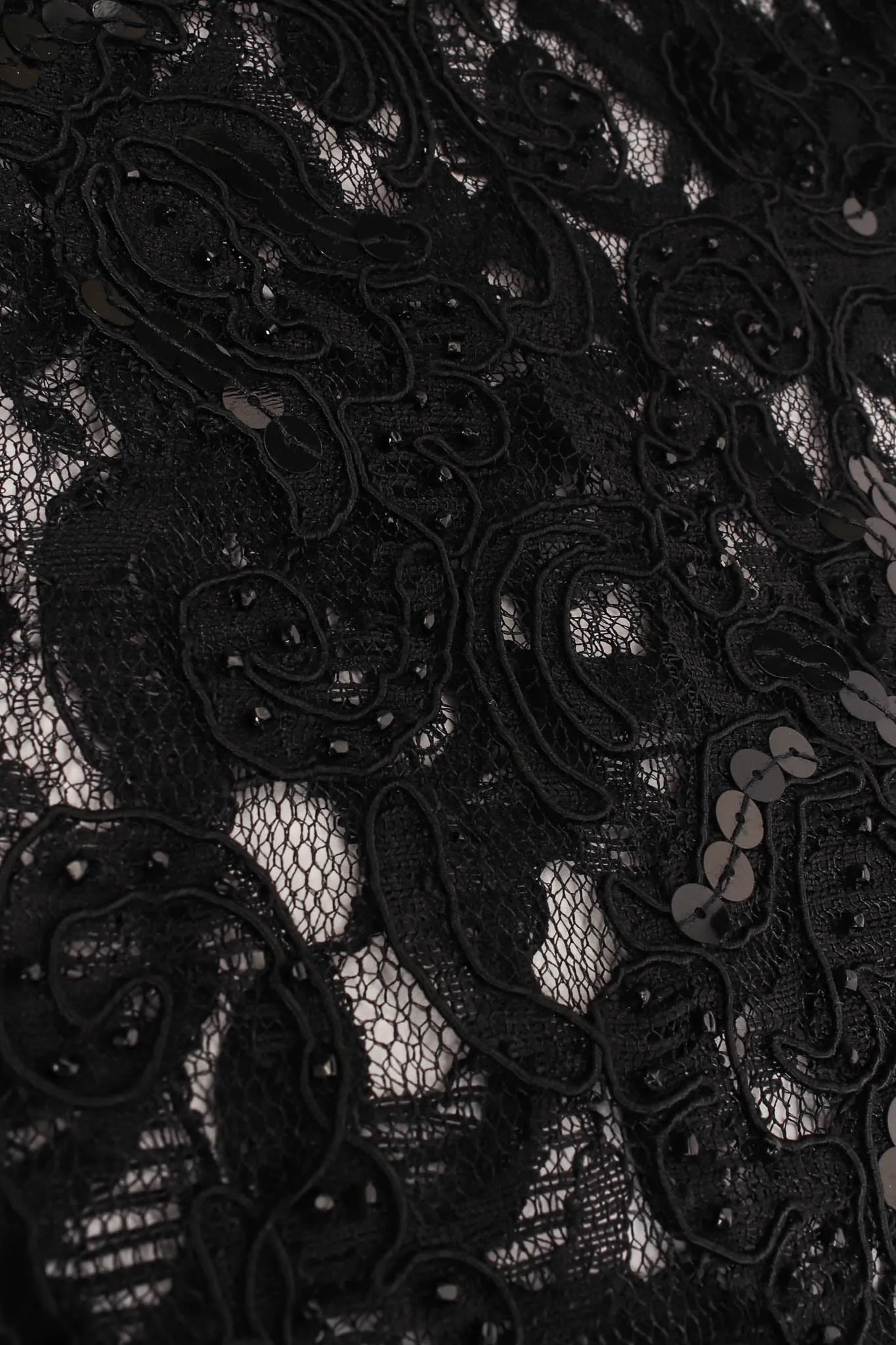 Lace Sequin Embroidered Sheer Pant