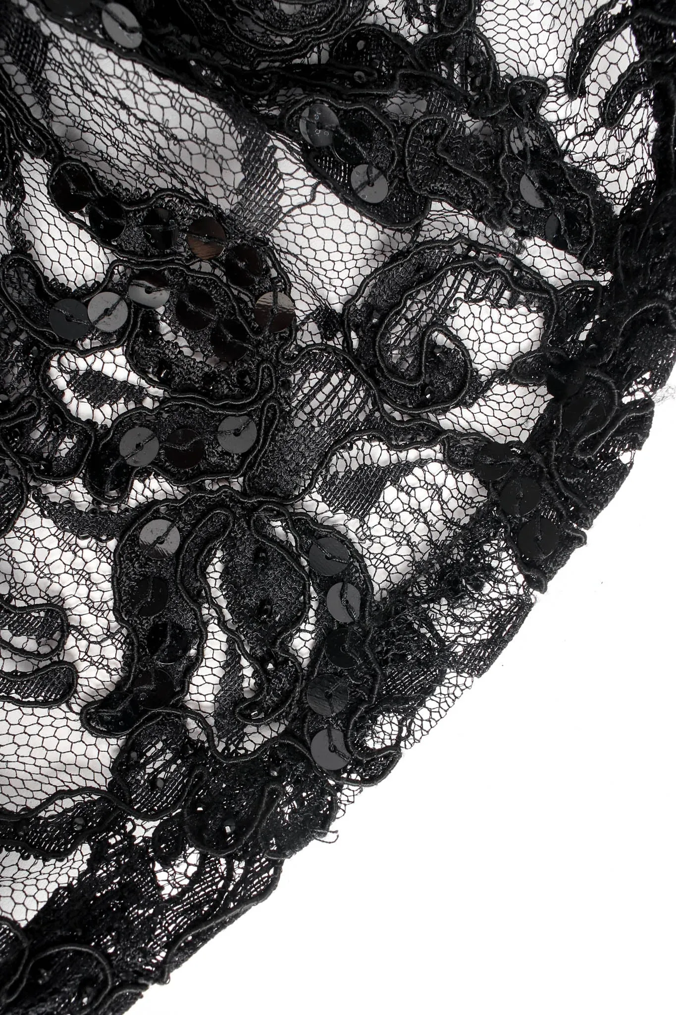 Lace Sequin Embroidered Sheer Pant