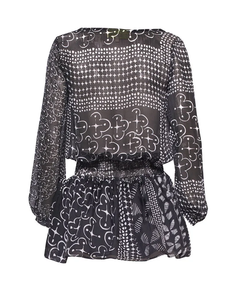laLESSO Furaha Silk Drop Waist Dress