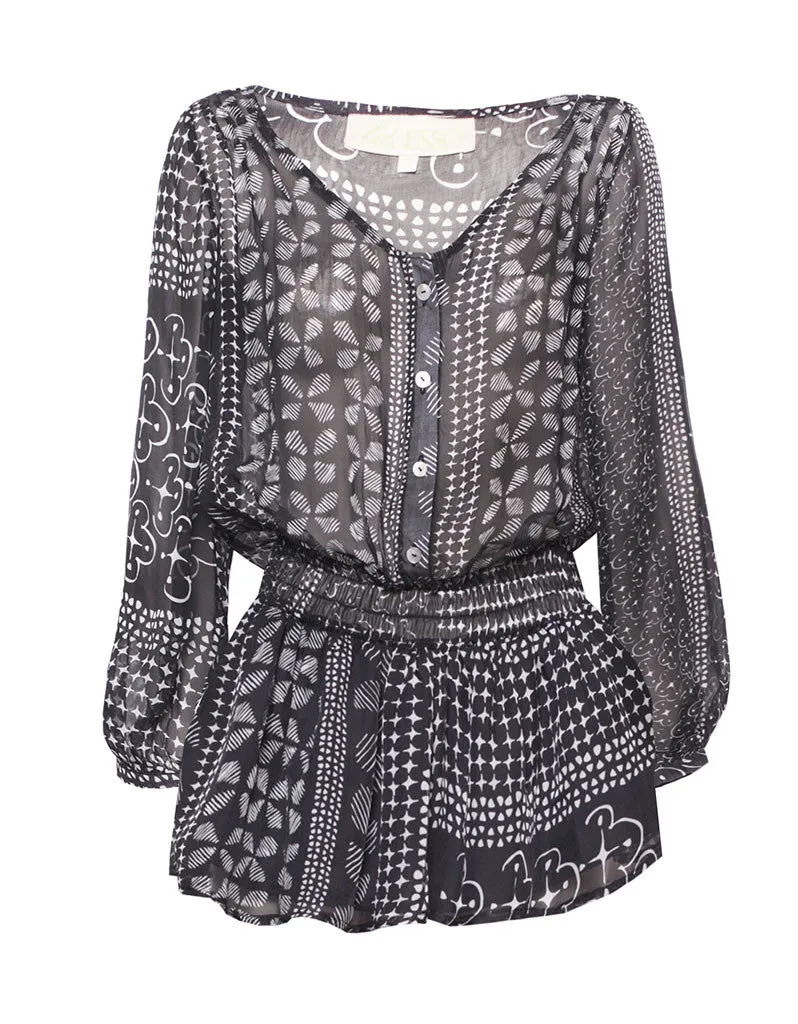 laLESSO Furaha Silk Drop Waist Dress
