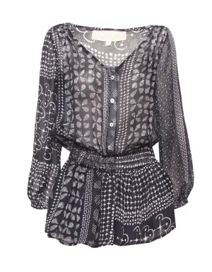 laLESSO Furaha Silk Drop Waist Dress