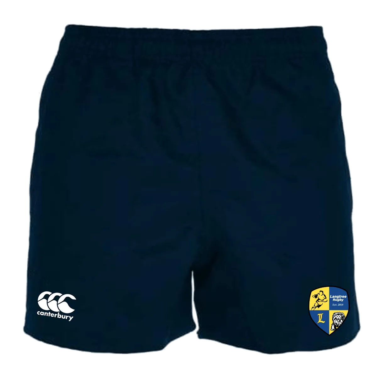 Langtree Rugby Club Canterbury Navy Professional Polyester Pocketed Rugby Shorts