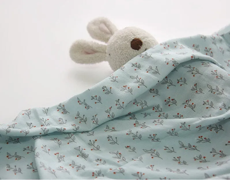 Leaf Cotton Double Gauze Fabric, Prewashed Cotton Double Gazue, Baby Fabric, Quality Korean Fabric - 56 Inches Wide - By the Yard /39639