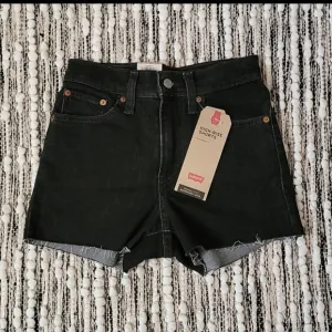 Levi's Black High Waist Denim Shorts Size 24