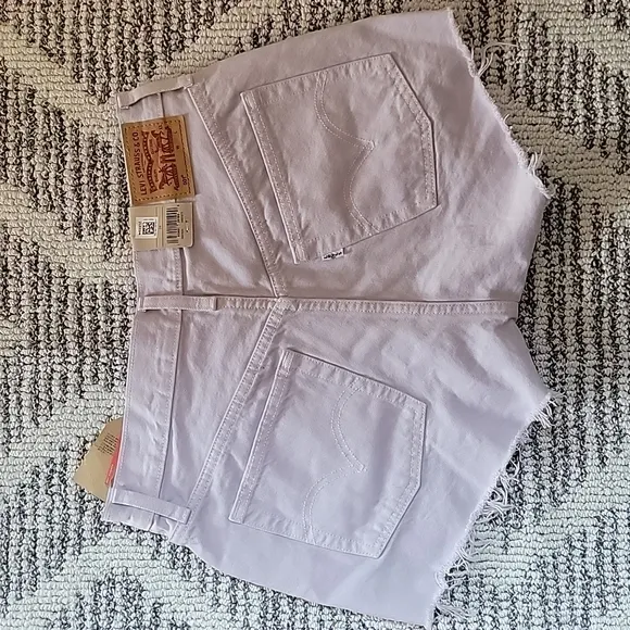 Levi's Purple 501 High Rise Denim Shorts Size 28
