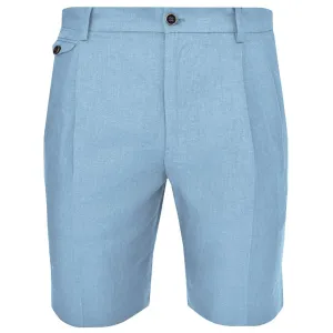 Light Blue Linen Short