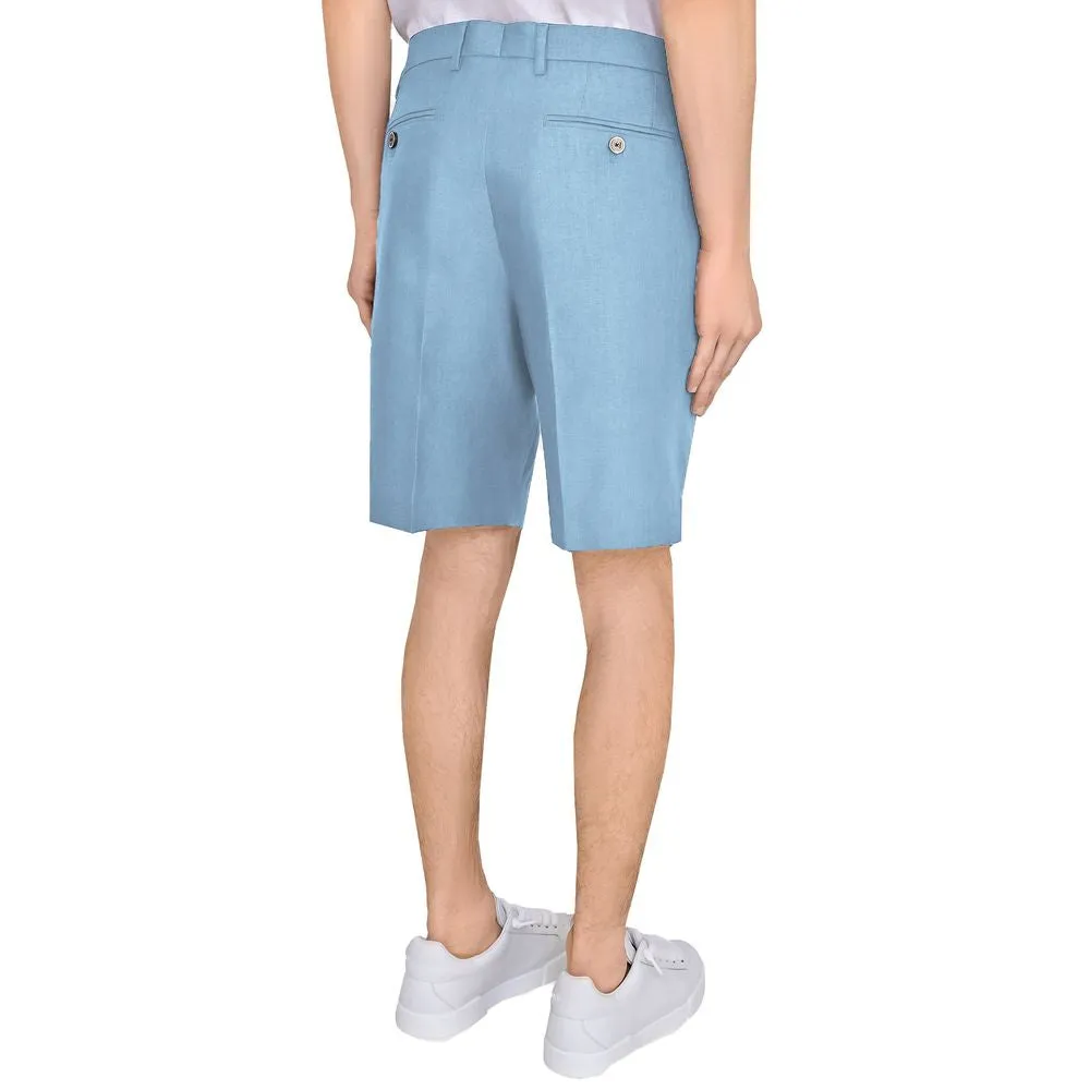 Light Blue Linen Short